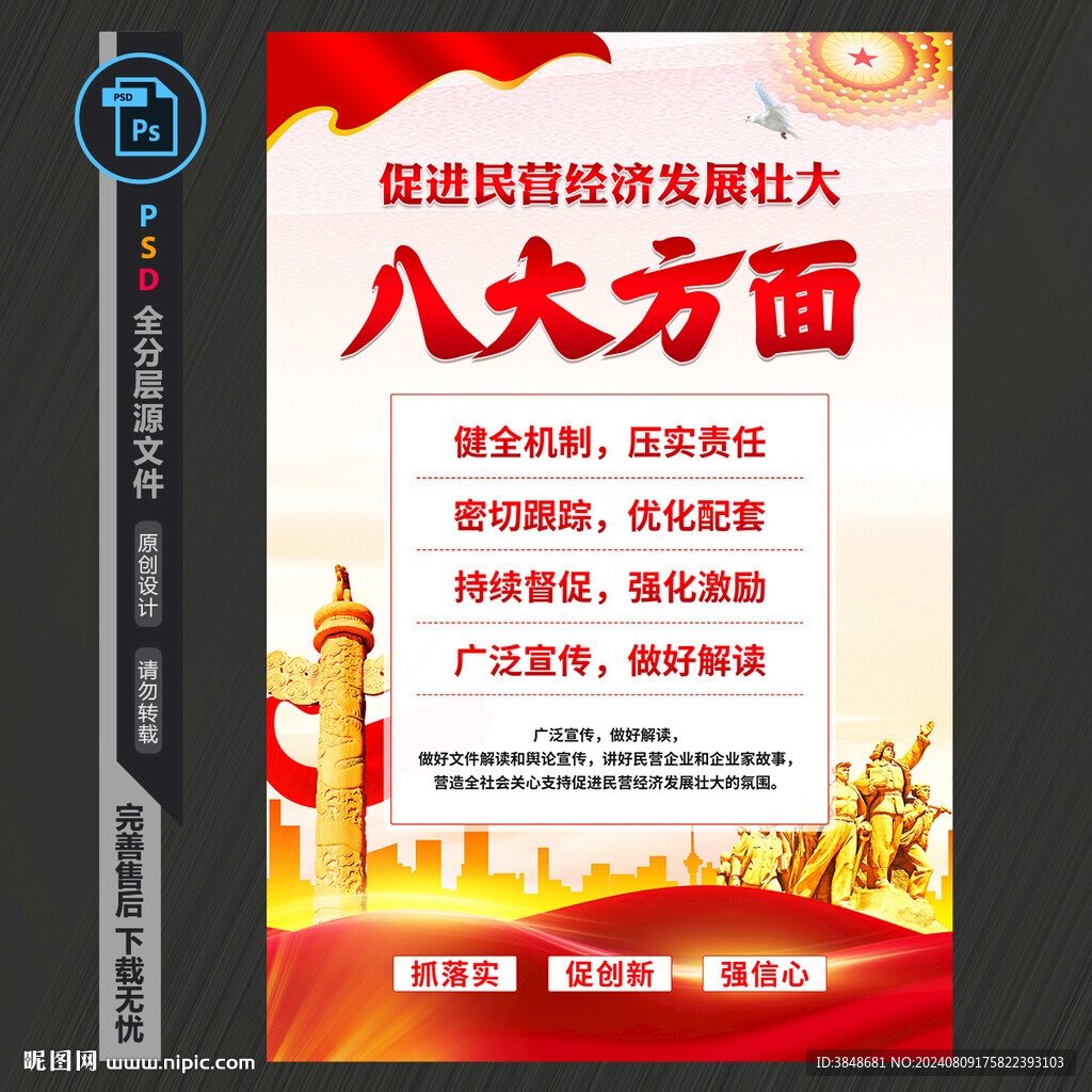 促进民营经济发展海报