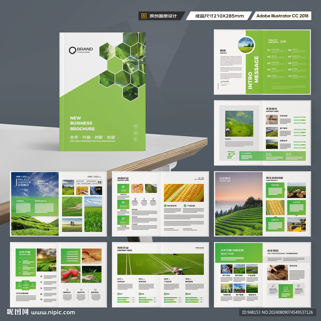 农业画册模板