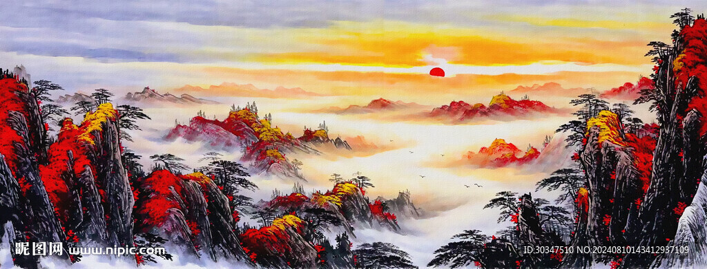 客厅风景山水画