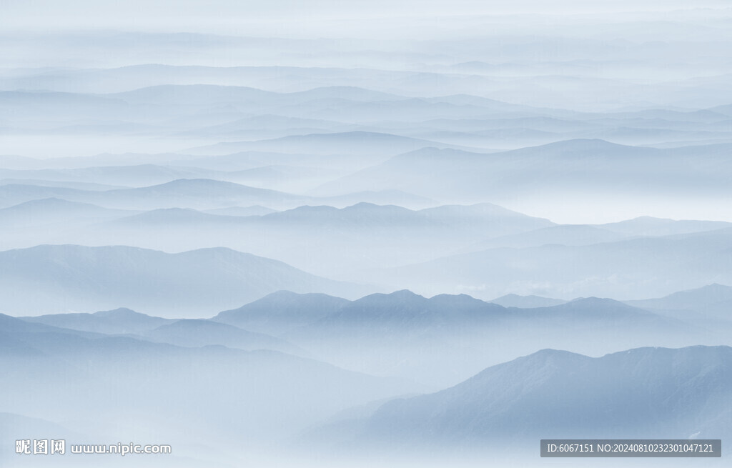水墨山
