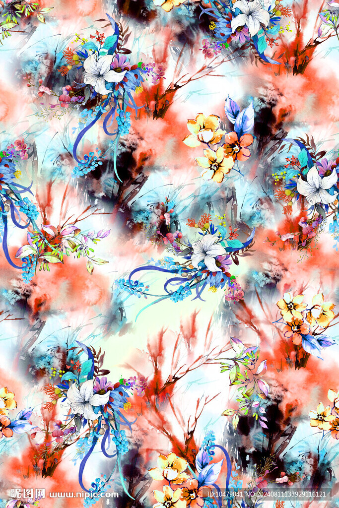 扎染花