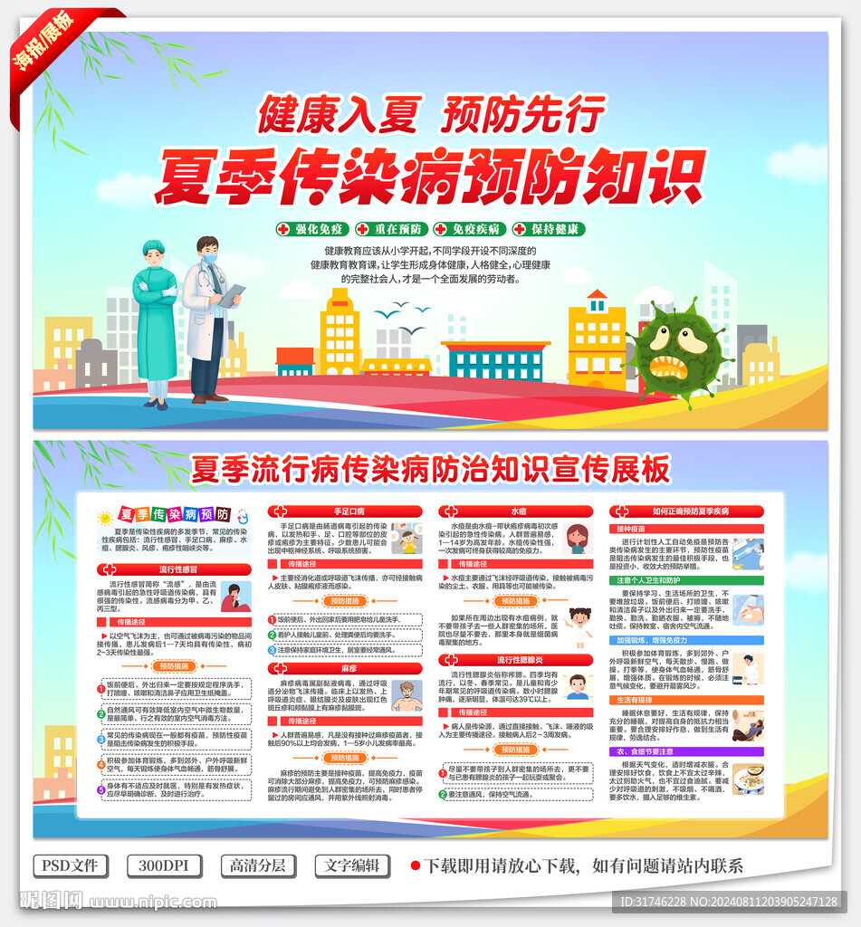 预防夏季传染病
