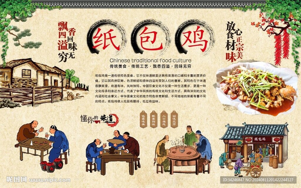 纸包鸡 