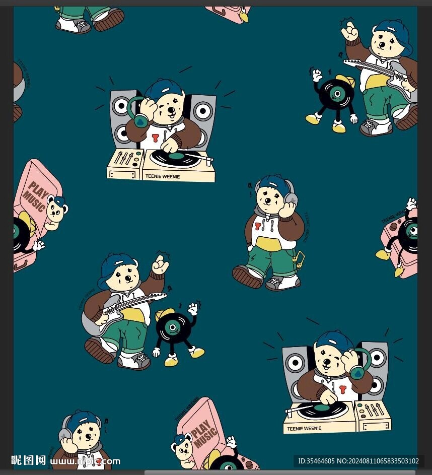 卡通文艺熊