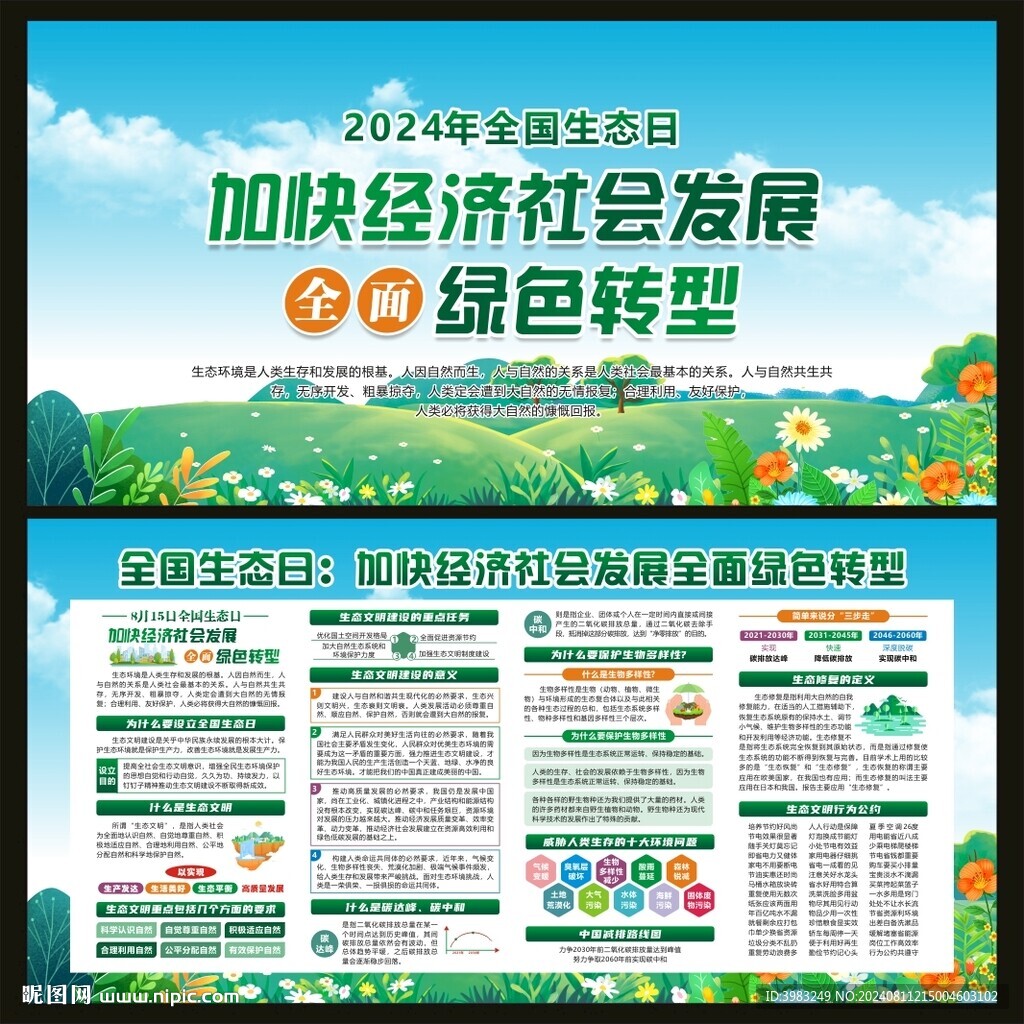 全国生态日宣传栏