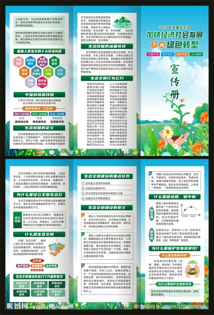 全国生态日三折页