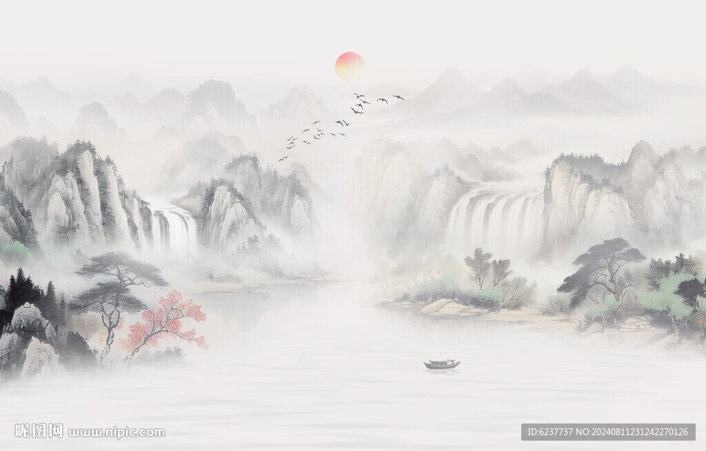 禅意水墨山水