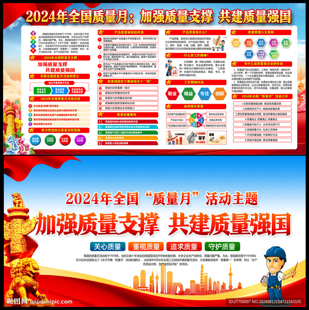 2024质量月宣传栏 