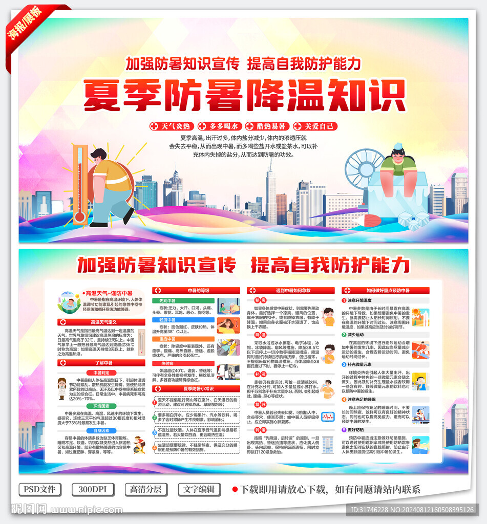 防中暑宣传栏