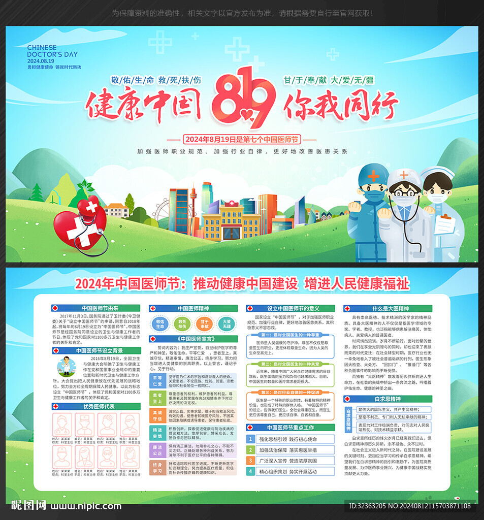 中国医师节宣传栏