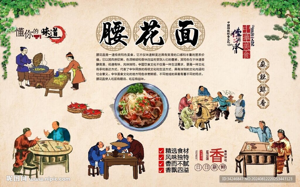 腰花面