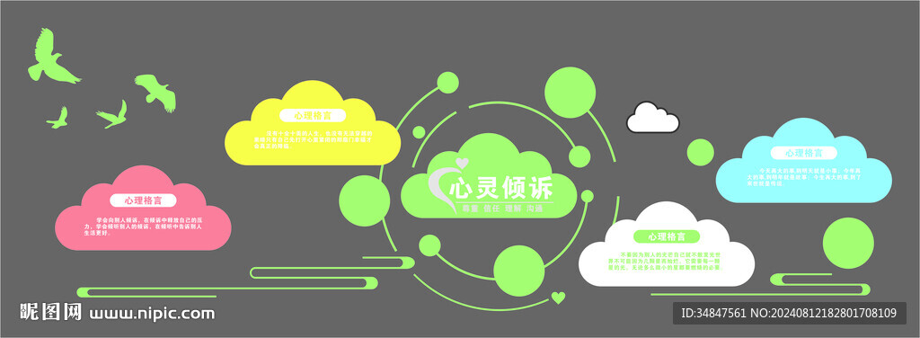心灵倾诉文化墙