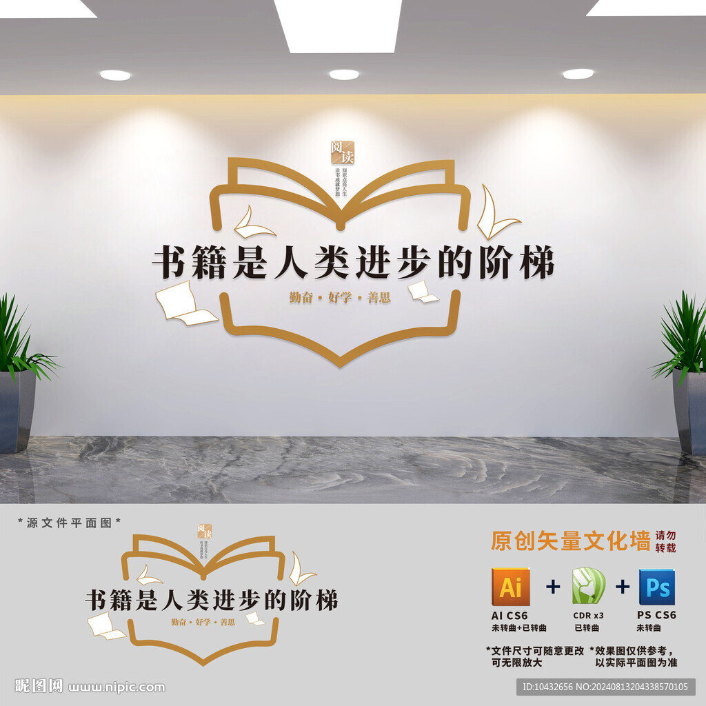 校园阅读文化墙