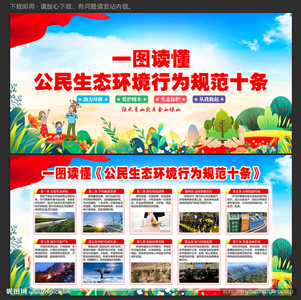 公民生态环境行为规范十条