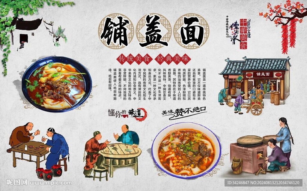 铺盖面 