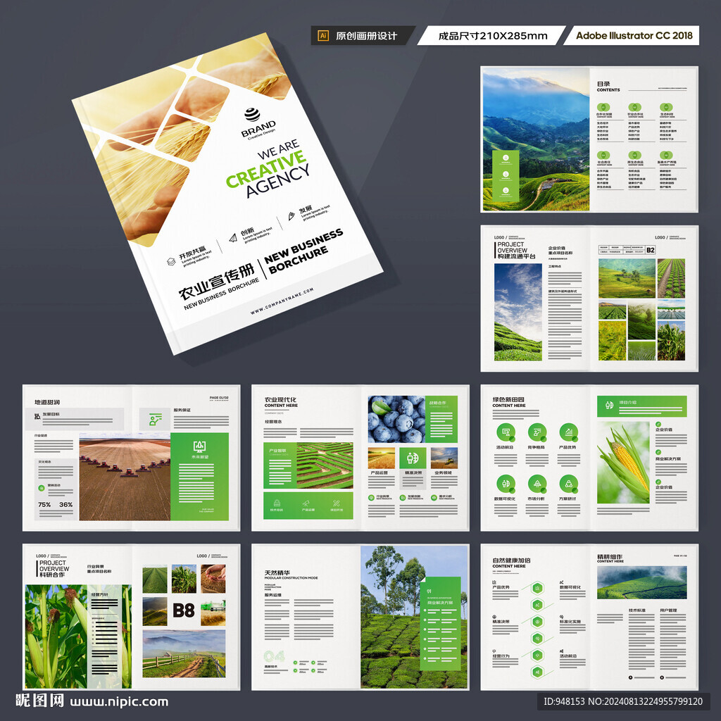 农业画册模板