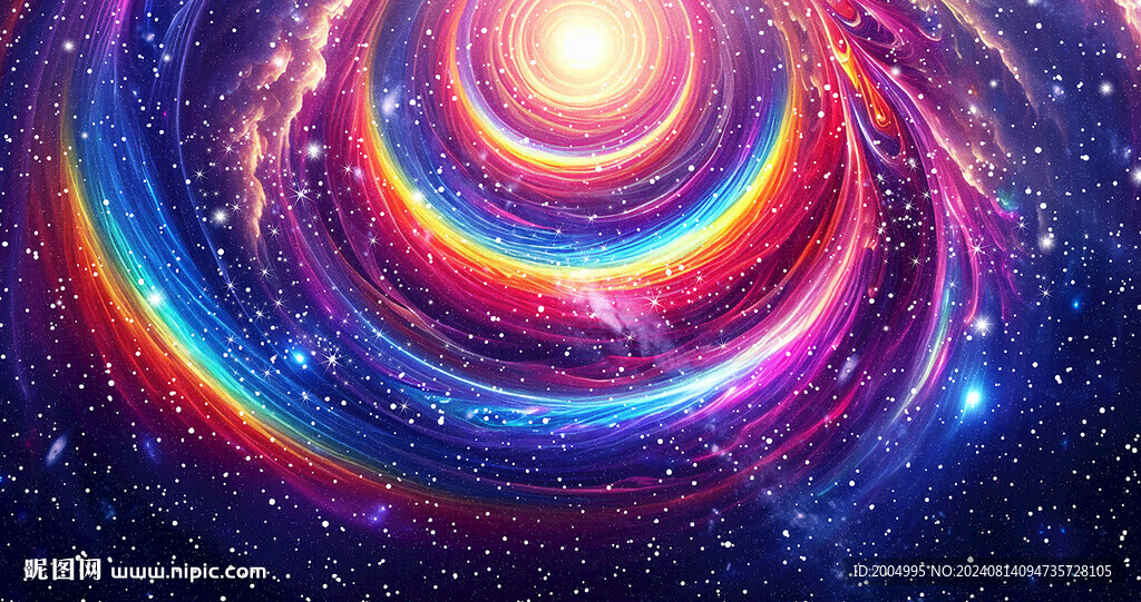 彩虹七彩星空