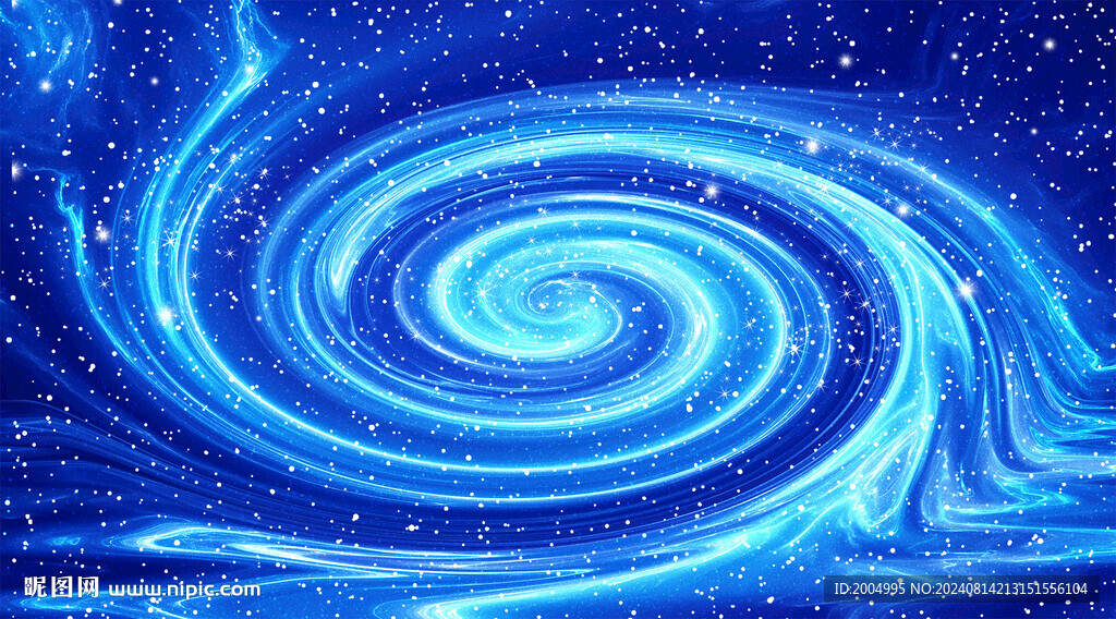 蓝色星空旋涡吊顶