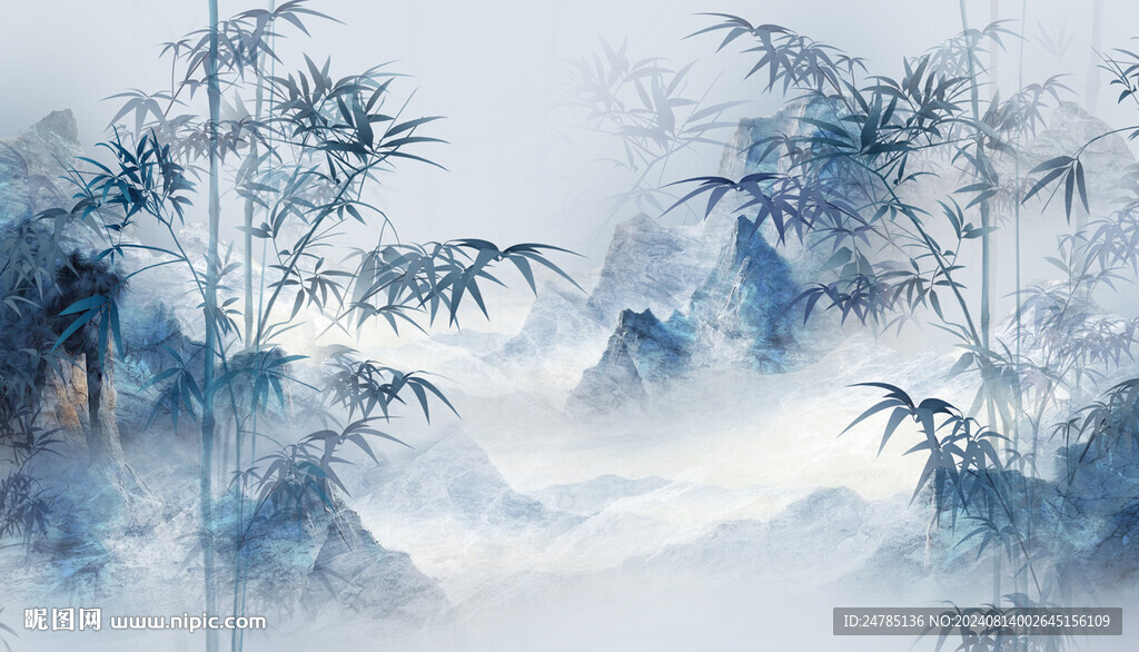 水墨竹子