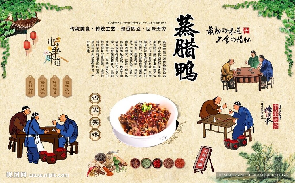 蒸腊鸭