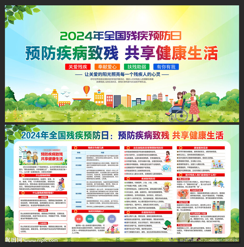 全国残疾预防宣传栏