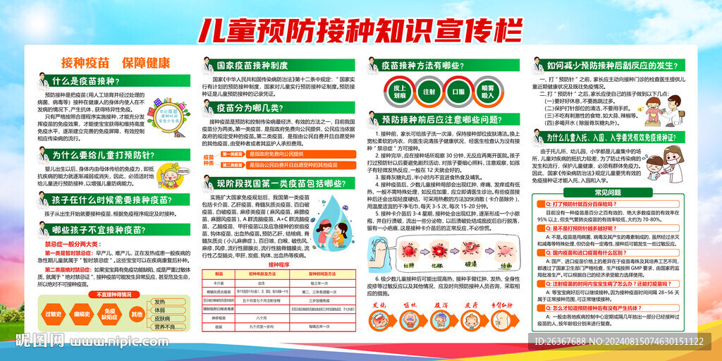 儿童预防接种指南