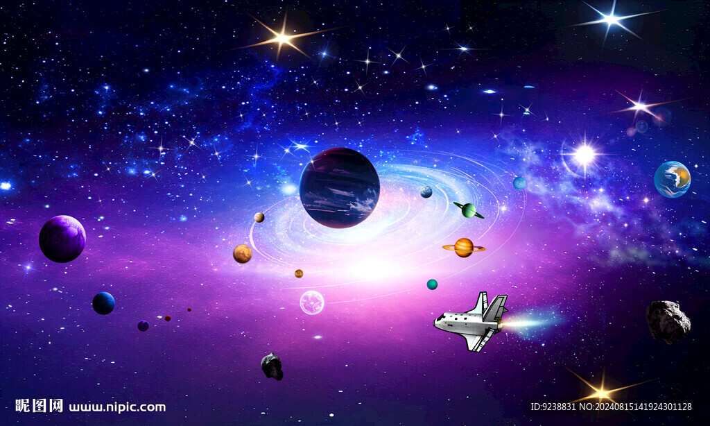 紫色星空背景