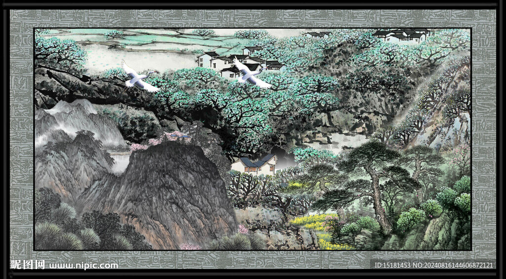 风景国画 