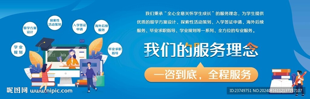 蓝色科技门头