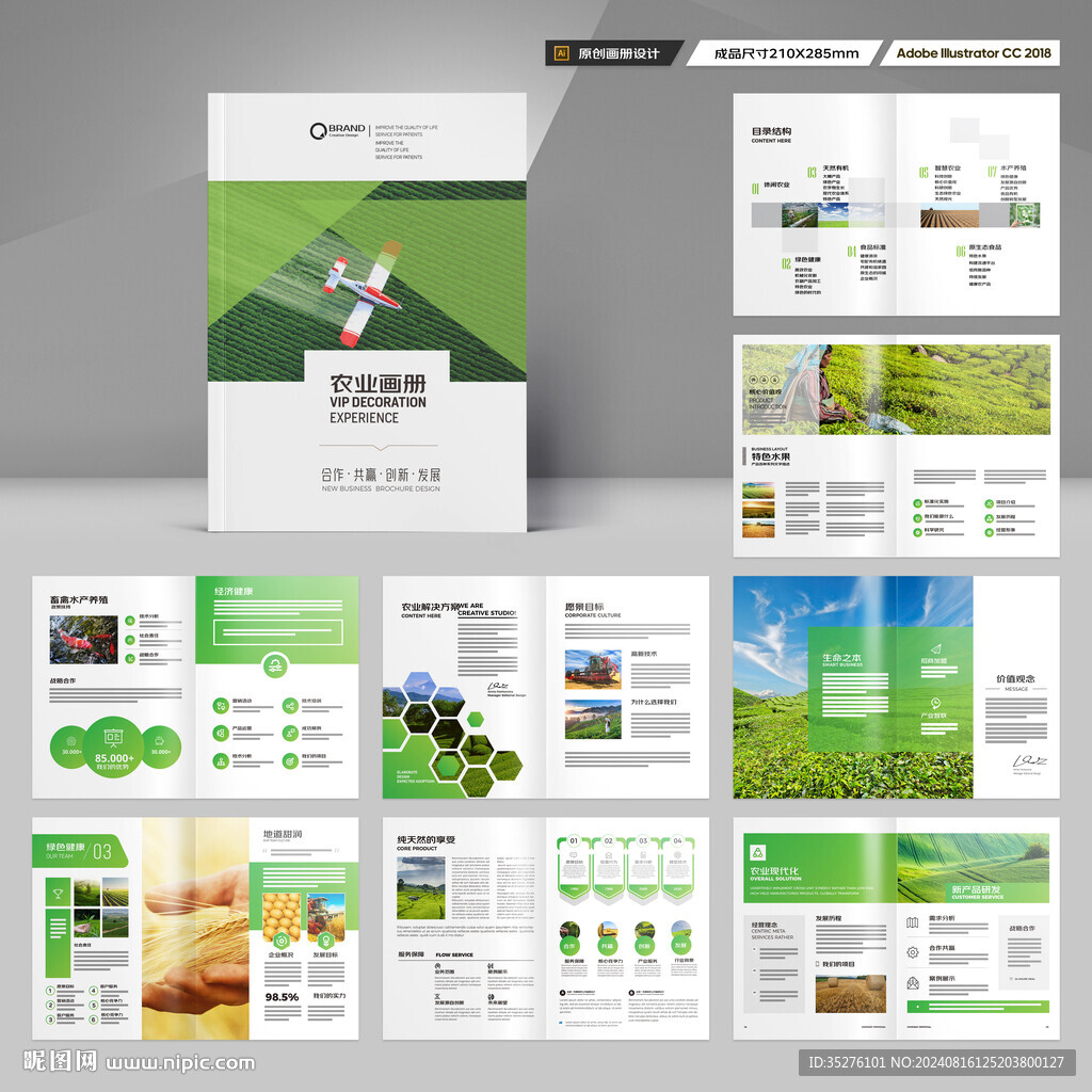 农业画册模板