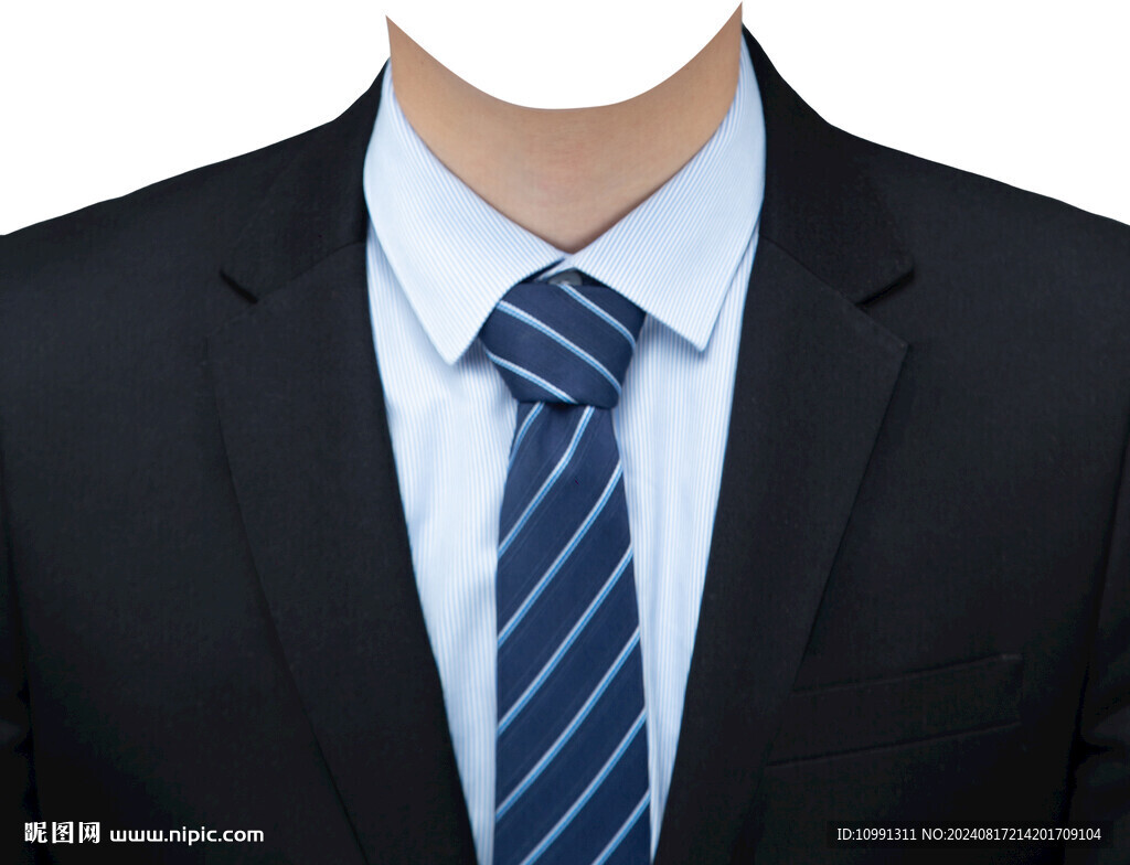 男人西装证件照衣服素材