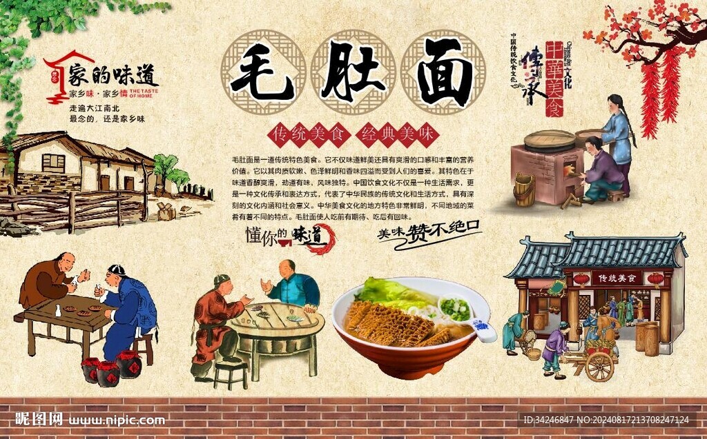 毛肚面