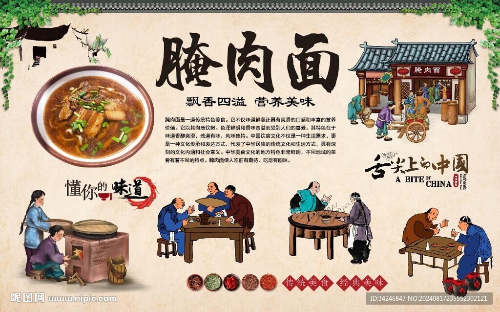 腌肉面 