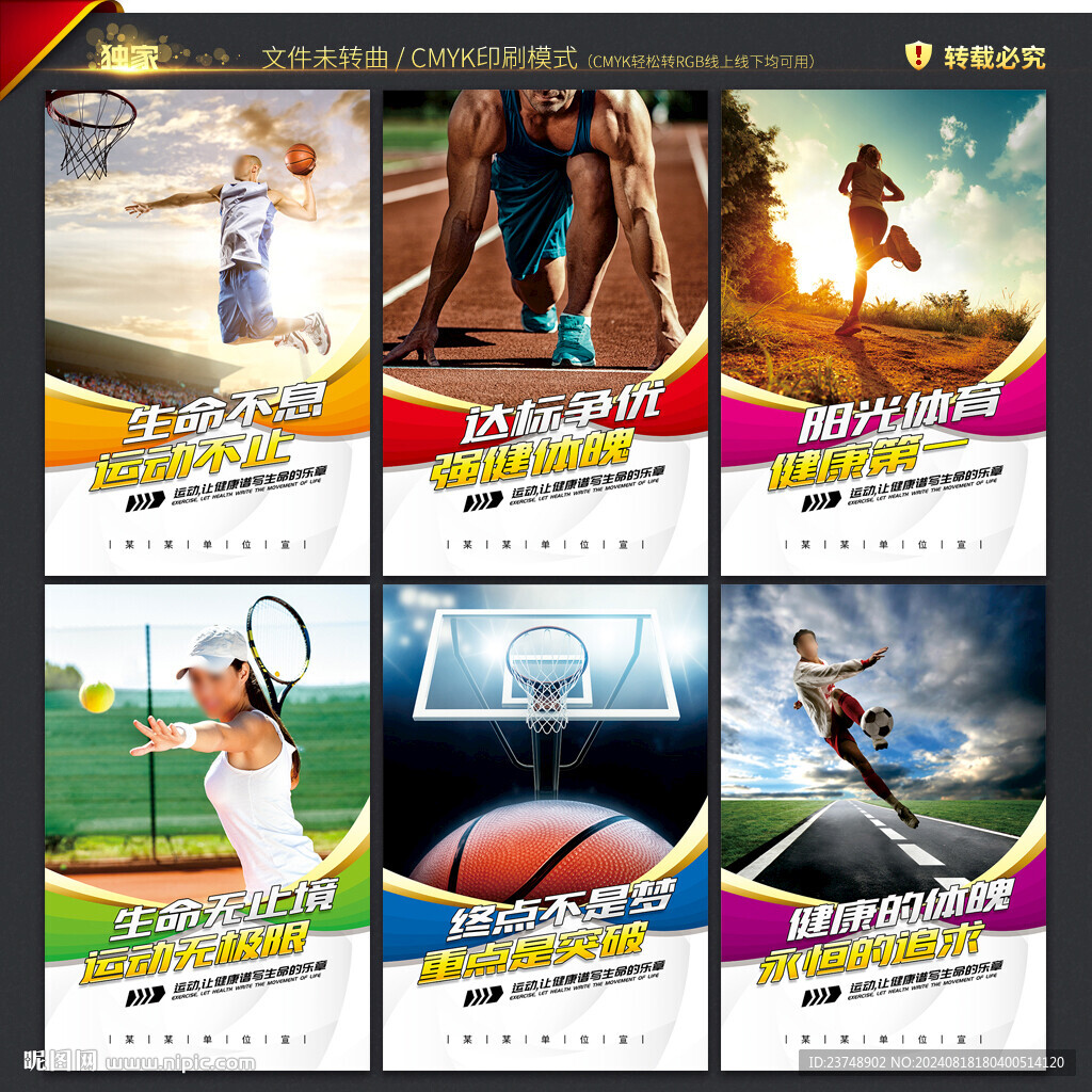 学校运动展板