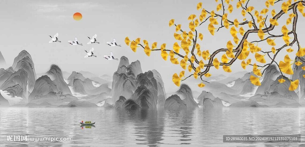 花鸟山水画