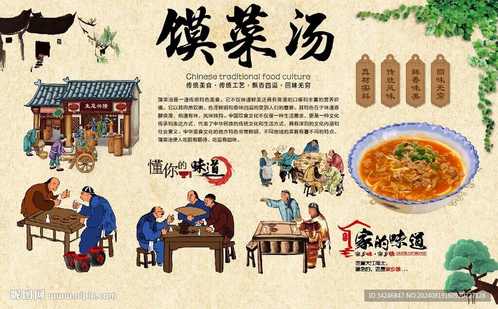 馍菜汤 
