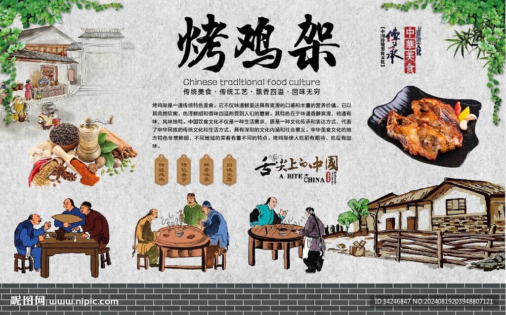 烤鸡架