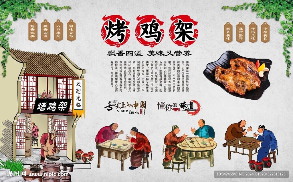 烤鸡架 