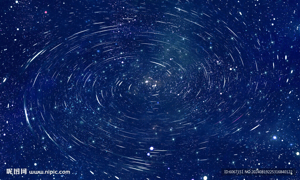 蓝色旋涡星空图