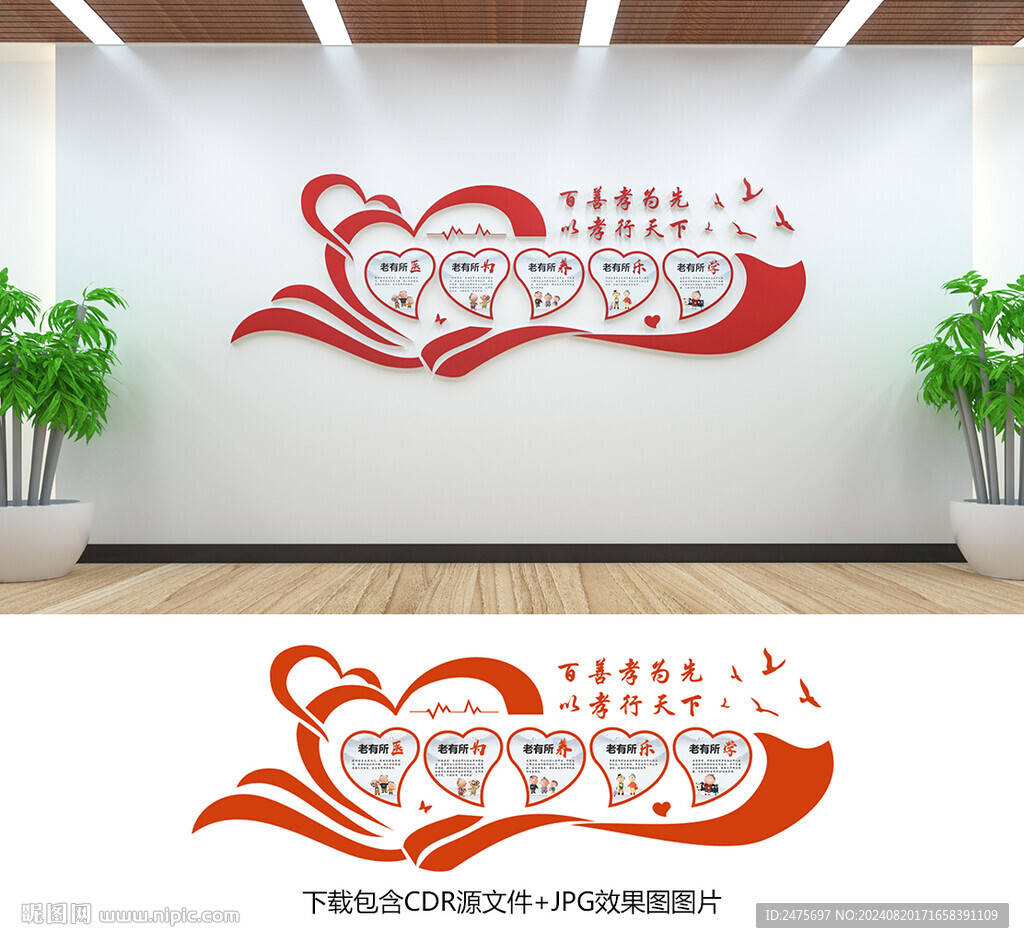 养老文化墙