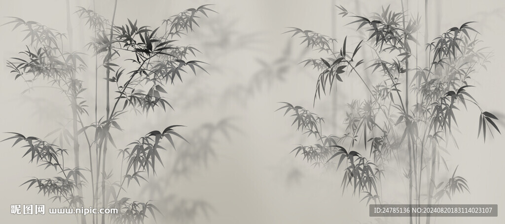 水墨竹子