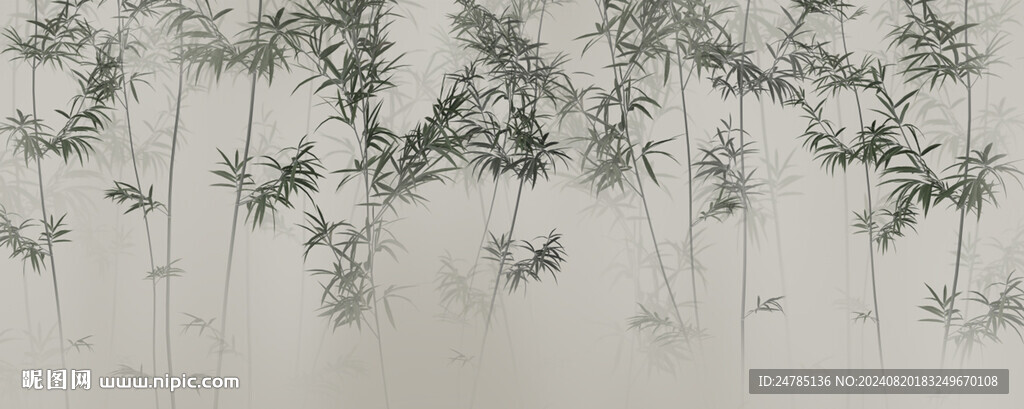 水墨竹子