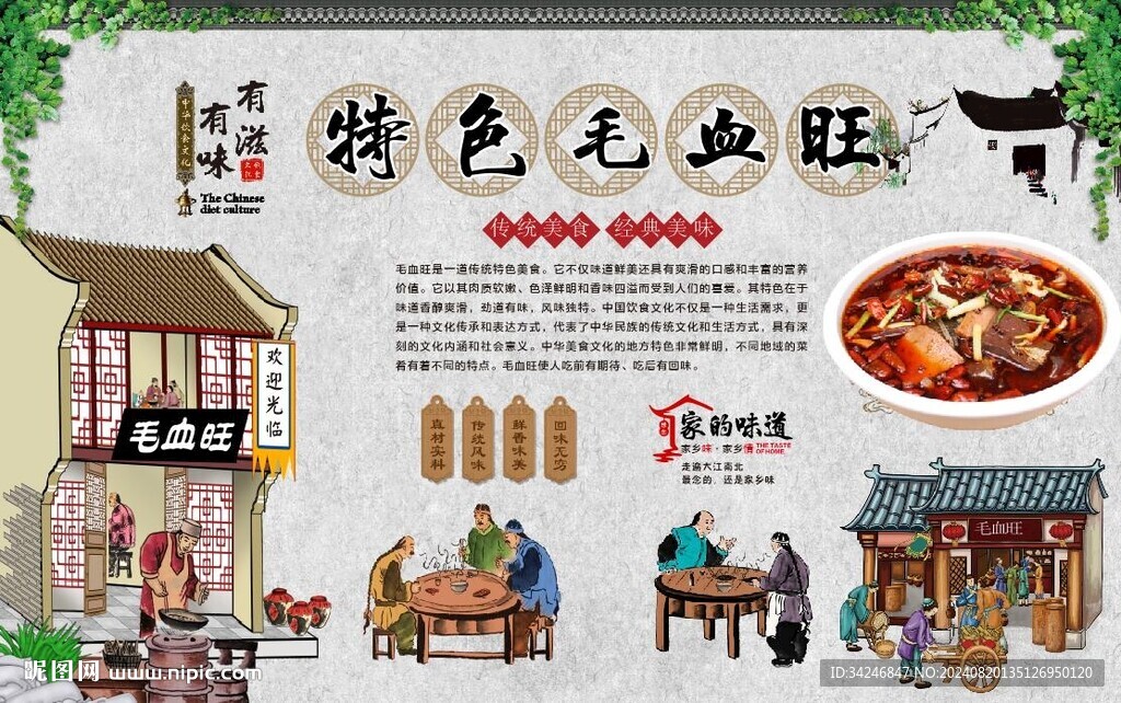 毛血旺展架