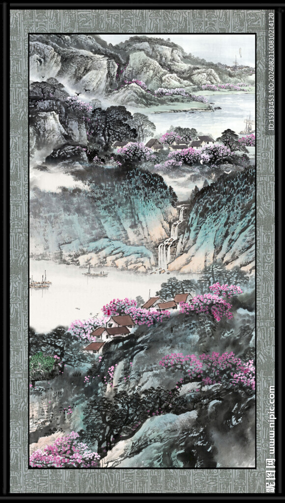 客厅山水画 