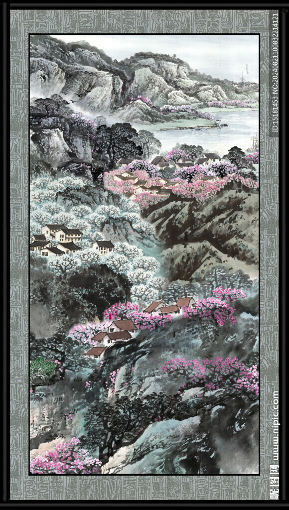 客厅山水画 