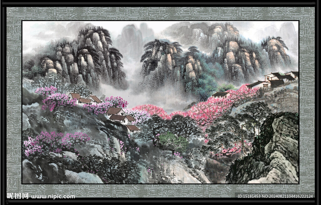 风景国画 