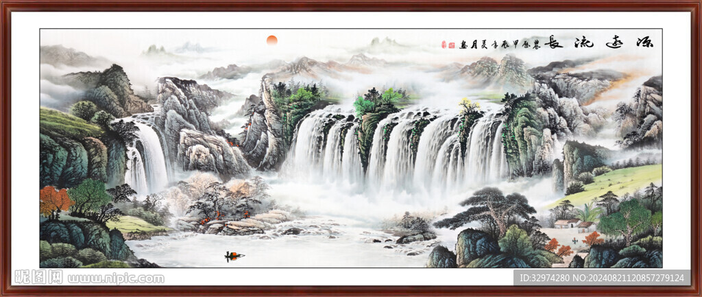 写意山水水墨画