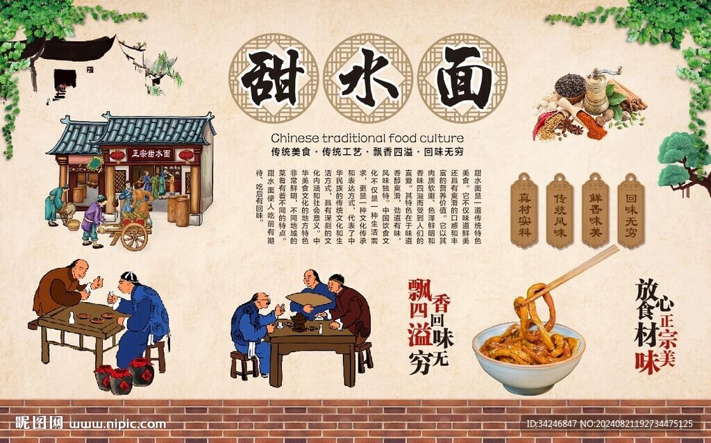 甜水面