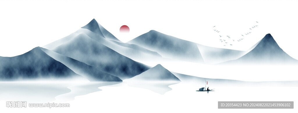 中式山水画