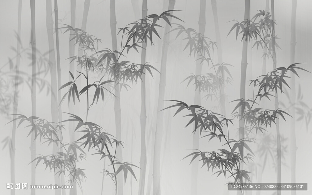 水墨竹子